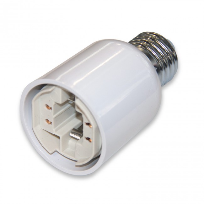 ADAPTADOR CASQUILLO E27 A G24 ADAPTADOR CASQUILLO E27 A G24